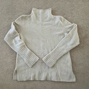madewell ivory mockneck sweater
